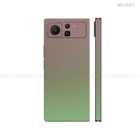Dán Skin Điện Thoại Xiaomi Mix Fold Series Chuyển Sắc Xanh Bơ | RA317