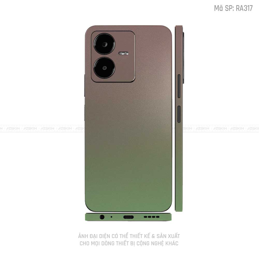 Dán Skin Vivo Y Series Chuyển Màu Xanh Lá  | RA317