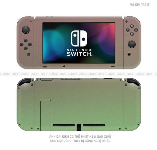 Dán Skin Máy Chơi Game Nintendo Switch Chuyển Màu Xanh | RA317