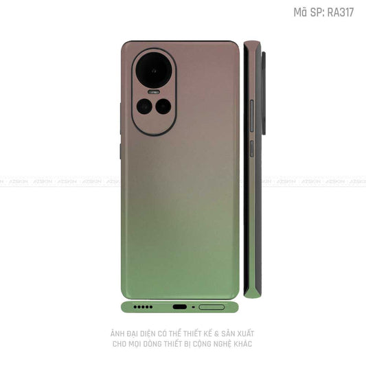 Dán Skin Điện Thoại OPPO Reno Series Chuyển Màu Xanh Lá | RA317