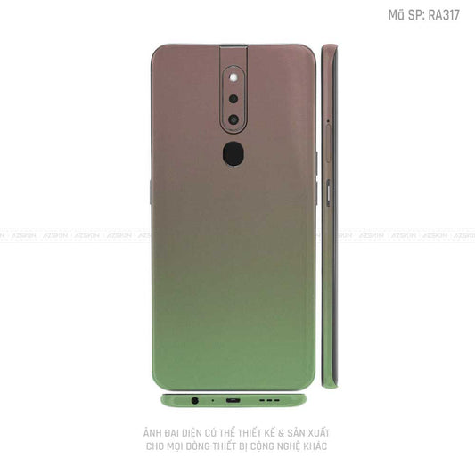 Miếng Dán Skin Điện Thoại OPPO F Series Màu Xanh Bơ | RA317M