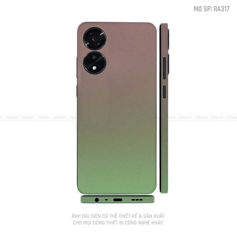 Miếng Dán Skin Điện Thoại OPPO A Series Chuyển Màu Xanh Bơ | RA317