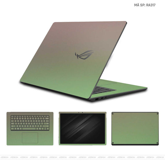 Dán Skin Laptop Asus Chuyển Màu Xanh Lá | RA317