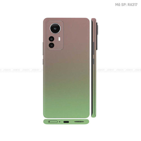 Dán Skin Xiaomi 12 Series Màu Xanh Bơ | RA317M
