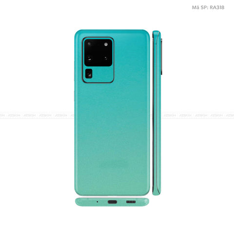 Dán Skin Galaxy S20 Series Chuyển Màu Xanh | RA318