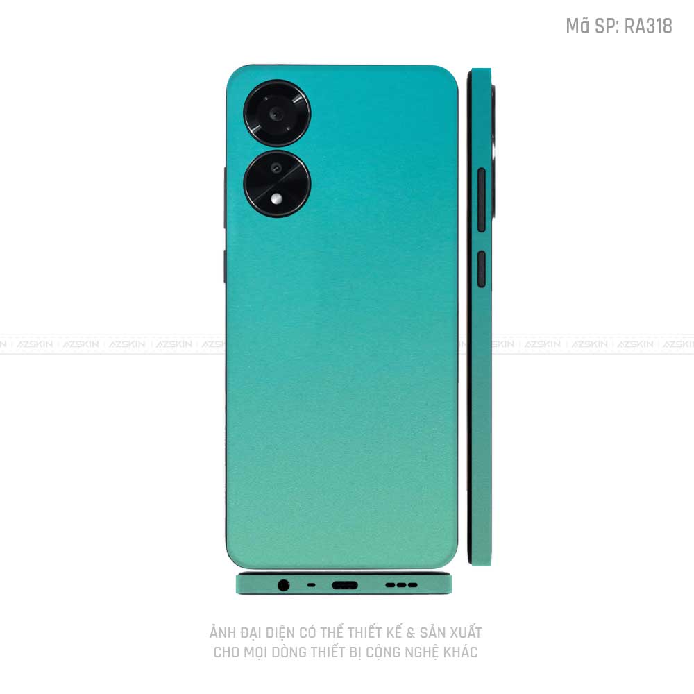 Miếng Dán Skin Điện Thoại OPPO A Series Chuyển Màu Xanh | RA318