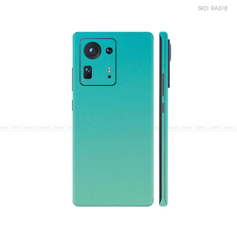 Dán Skin Điện Thoại Xiaomi Mi Mix Series Màu Chuyển Sắc Xanh | RA318