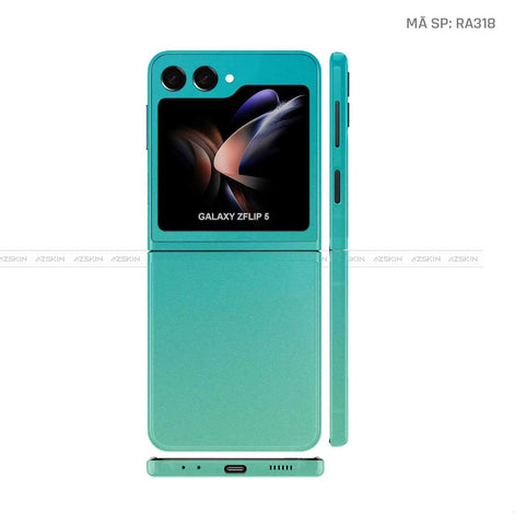 Dán Skin Galaxy Z Flip5 Chuyển Màu Xanh | RA318