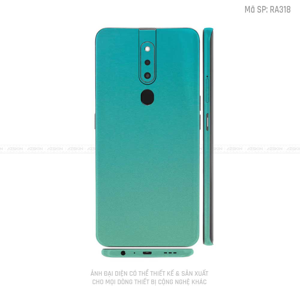 Miếng Dán Skin Điện Thoại OPPO F Series Màu Xanh Ngọc | RA318