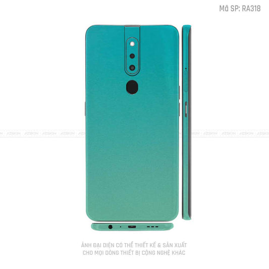 Miếng Dán Skin Điện Thoại OPPO F Series Màu Xanh Ngọc | RA318