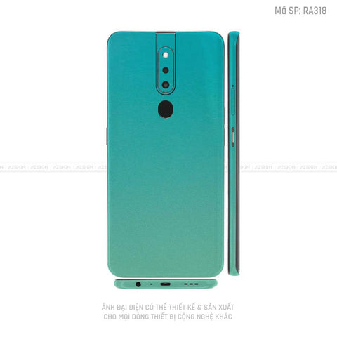 Miếng Dán Skin Điện Thoại OPPO F Series Màu Xanh Ngọc | RA318