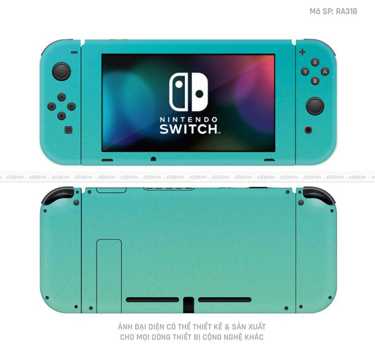 Dán Skin Máy Chơi Game Nintendo Switch Chuyển Màu Xanh | RA318