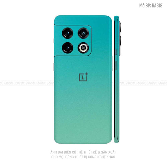 Dán Skin Oneplus 10 Series Chuyển Màu Xanh Ngọc | RA318