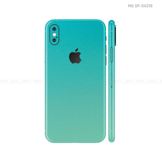 Dán Skin IPhone X Series Chuyển Màu Xanh | RA318