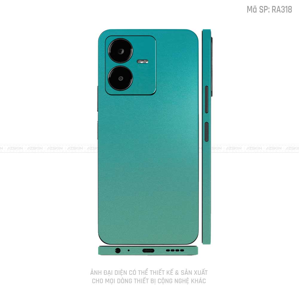 Dán Skin Vivo Y Series Chuyển Màu Xanh  | RA318