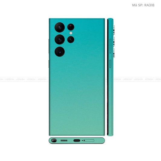 Dán Skin Galaxy S22 Series Chuyển Màu Xanh | RA318