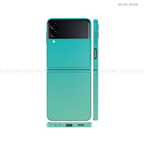 Dán Skin Galaxy Zflip4 Chuyển Màu Xanh | RA318