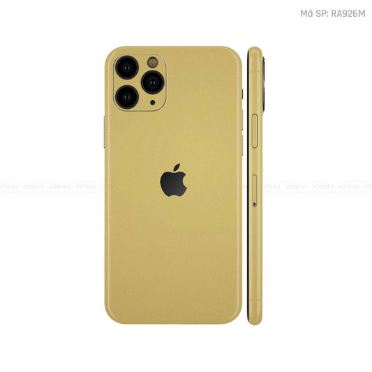 Dán Skin IPhone 11 Series Màu Vàng Gold | RA926M