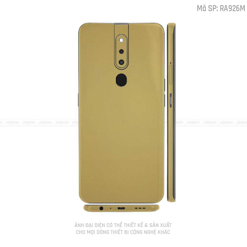 Miếng Dán Skin Điện Thoại OPPO F Series Chuyển Màu Vàng Gold | RA926M