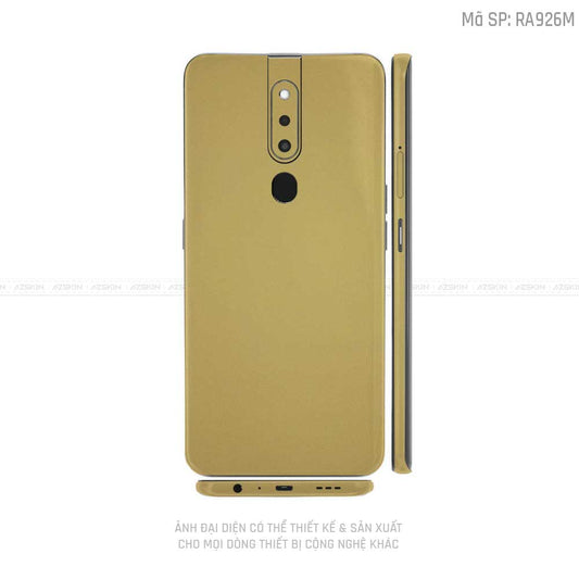 Miếng Dán Skin Điện Thoại OPPO F Series Chuyển Màu Vàng Gold | RA926M