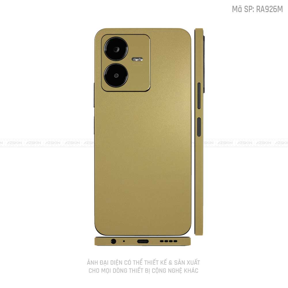 Dán Skin Vivo Y Series Màu Vàng Gold | RA926M