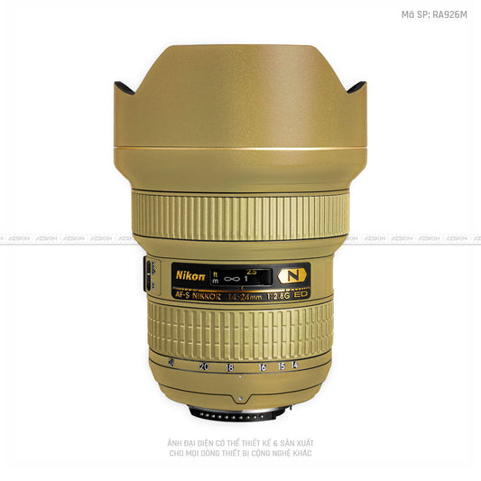 Dán Skin Ống Kính Nikon Màu Vàng Đồng | RA926M