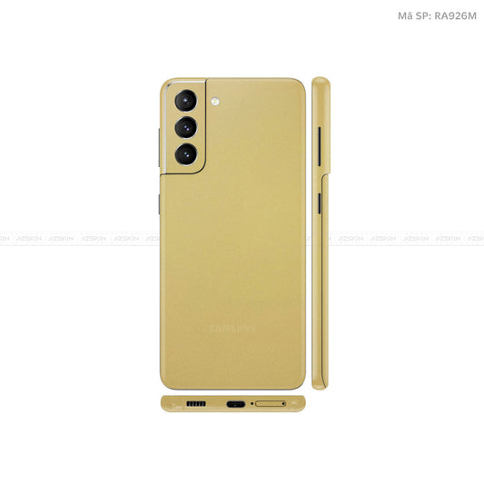 Dán Skin Galaxy S21 Series Đổi Màu Vàng GOld | RA926