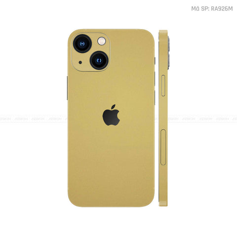 Dán Skin IPhone 13 Series Màu Vàng Gold | RA926M