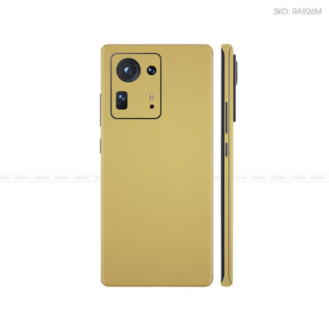 Dán Skin Điện Thoại Xiaomi Mi Mix Series Màu Vàng Gold | RA926M