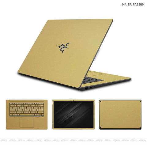 Dán Skin Laptop Razer Màu Vàng Gold | RA926M