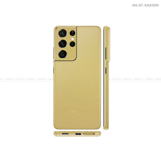 Dán Skin Galaxy S21 Series Đổi Màu Vàng GOld | RA926