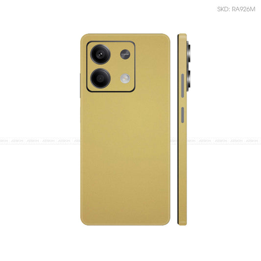 Dán Skin Điện Thoại Xiaomi Redmi 13 Series Màu Vàng Gold | RA926M