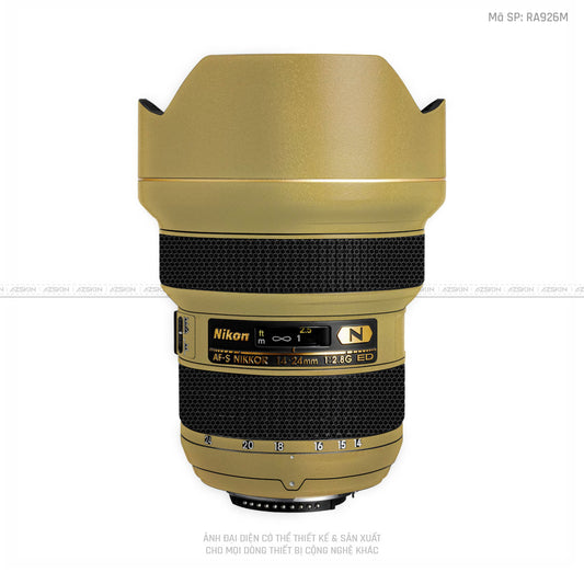 Dán Skin Ống Kính Nikon Màu Vàng Đồng | RA926M