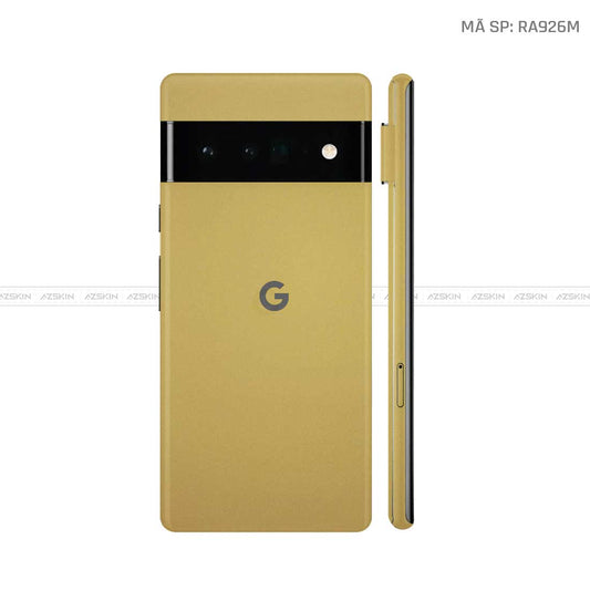 Dán Skin Google Pixel 6 Series Màu Vàng Gold | VN01