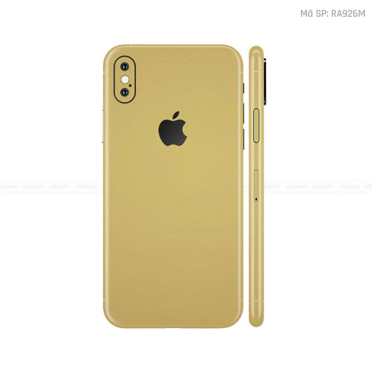 Dán Skin IPhone X Series Đổi Màu Vàng Đồng | RA926M
