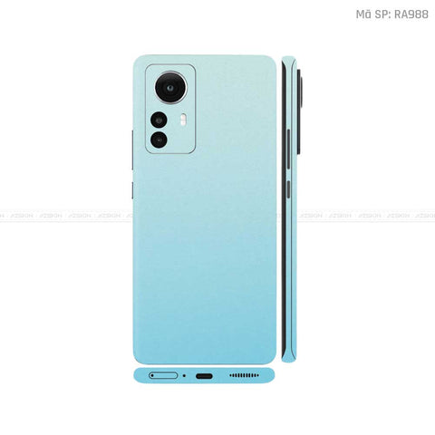 Dán Skin Xiaomi 12 Series Màu Xanh Ngọc | RA988