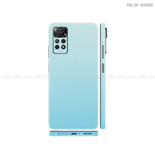 Dán Skin Xiaomi Redmi Note 11 Series Màu Chuyển Sắc Xanh | RA988