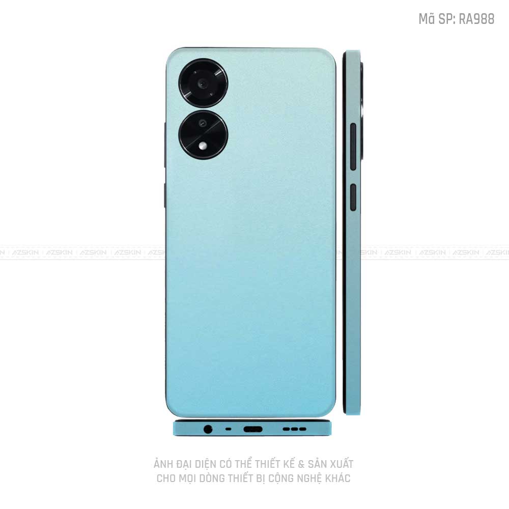 Miếng Dán Skin Điện Thoại OPPO A Series Chuyển Màu Xanh Ngọc | RA988