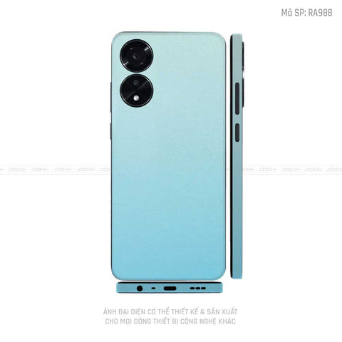 Miếng Dán Skin Điện Thoại OPPO A Series Chuyển Màu Xanh Ngọc | RA988
