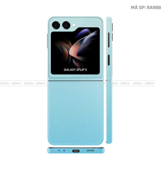 Dán Skin Galaxy Z Flip 7 Chuyển Màu Xanh Dương | RA988