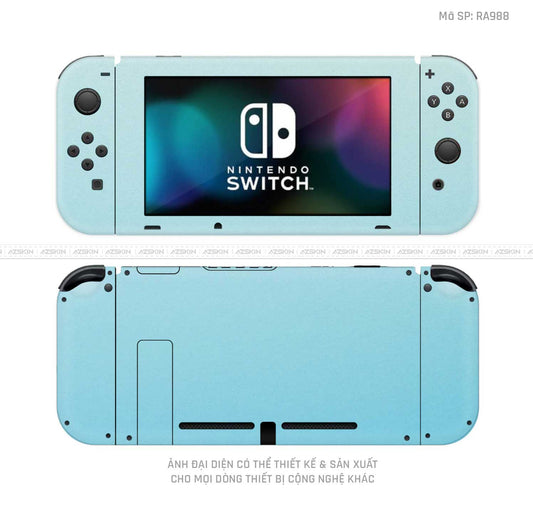 Dán Skin Máy Chơi Game Nintendo Switch Chuyển Màu Xanh Dương | RA988
