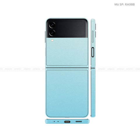 Dán Skin Galaxy Zflip3 Chuyển Màu Xanh Lơ | RA317