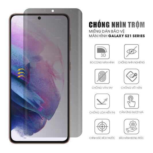 Miếng dán màn hình điện thoại Samsung Galaxy S21 / Plus / Ultra / FE chống nhìn trộm