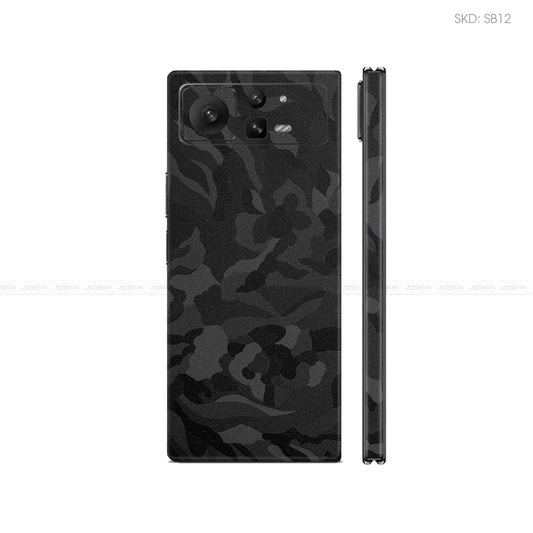 Dán Skin Điện Thoại Xiaomi Mix Fold Series Màu Camo Đen | SB12
