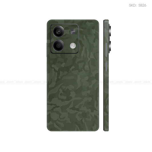 Dán Skin Điện Thoại Xiaomi Redmi 13 Series Màu Camo Xanh | SB26