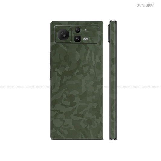 Dán Skin Điện Thoại Xiaomi Mix Fold Series Màu Camo Xanh | SB26