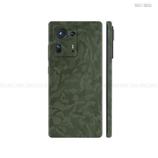 Dán Skin Điện Thoại Xiaomi Mi Mix Series Màu Camo Xanh | SB26
