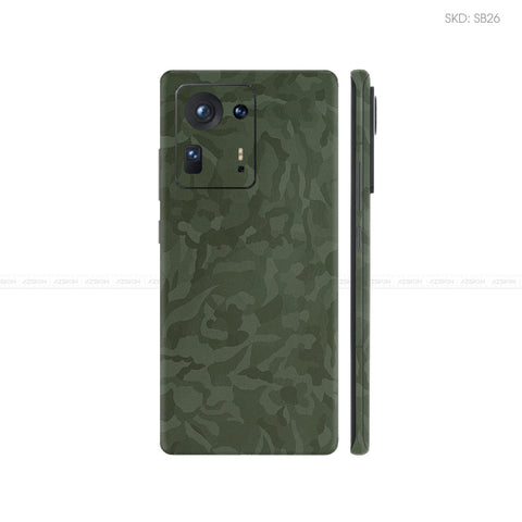 Dán Skin Điện Thoại Xiaomi Mi Mix Series Màu Camo Xanh | SB26