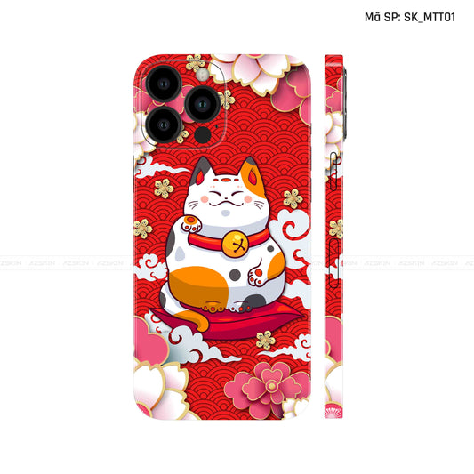 Dán Skin IPhone 14 Series Hình Mèo Thần Tài | D_MTT01