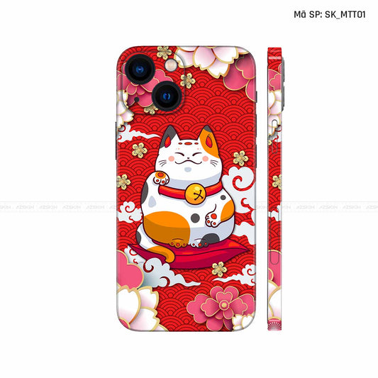 Dán Skin IPhone 14 Series Hình Mèo Thần Tài | D_MTT01
